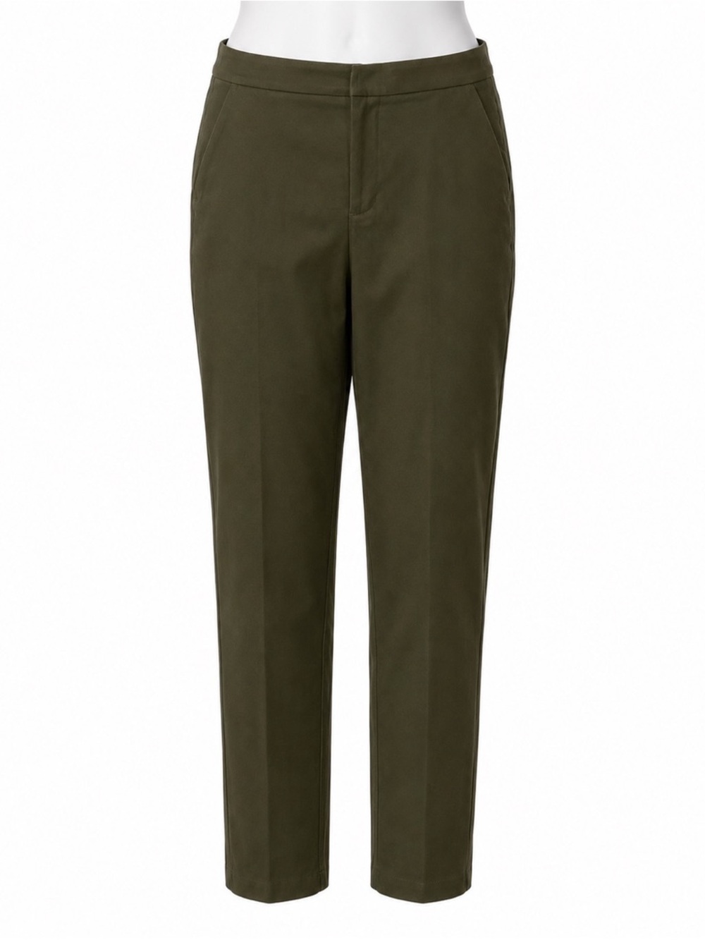 Size 6 Lululemon City Trek Trouser Dark Olive Straight Leg Pants 28”